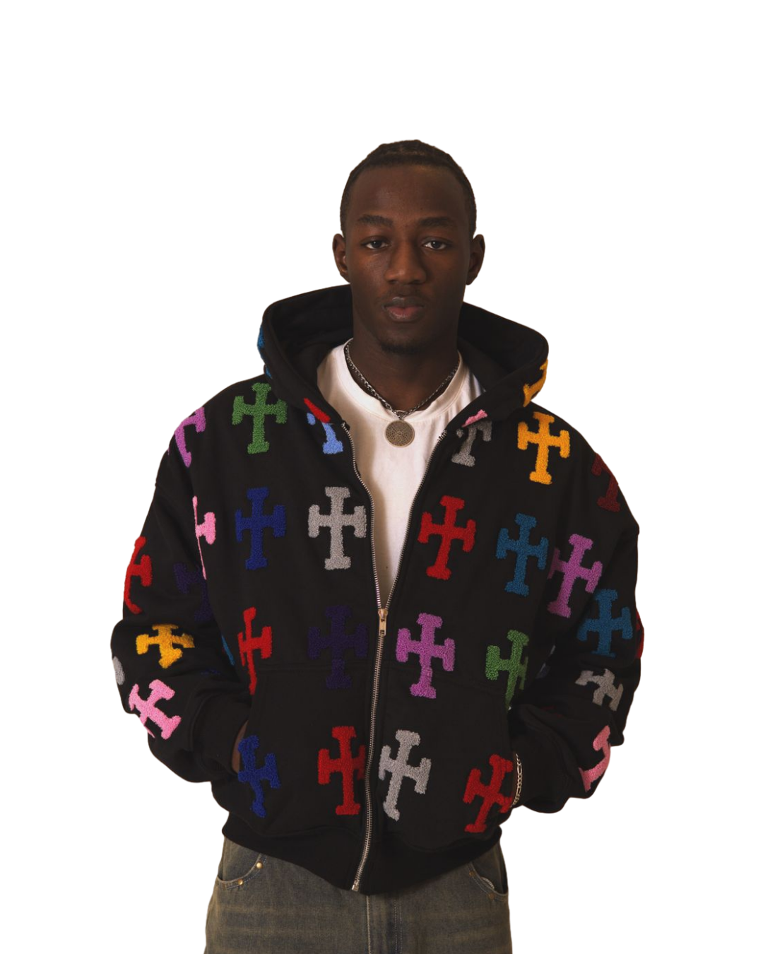 COAT OF COLORS HOODIE - BLACK