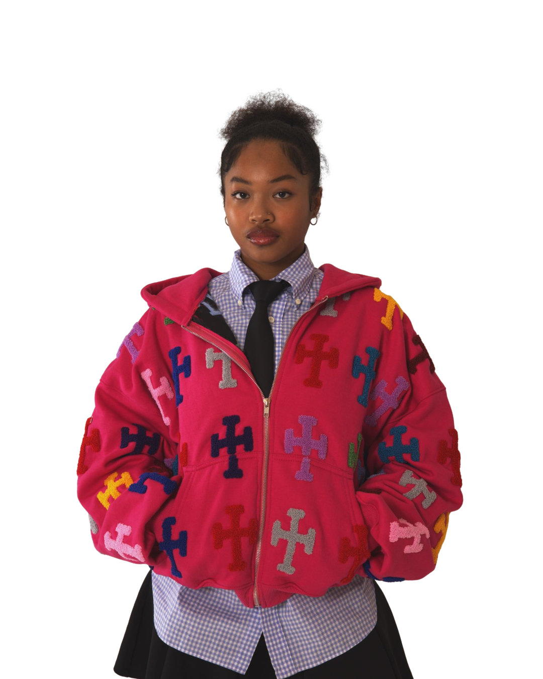 COAT OF COLORS HOODIE - MAGENTA