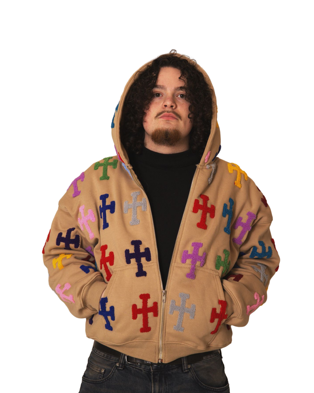 COAT OF COLORS HOODIE - BEIGE